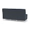 Lesro Siena Lounge Reception Armless 3 Seat Tandem Seating No Center Arms, Brushed Steel, RS NightSky Uph SN3102 - alternate 2